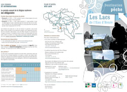 Plaquette de promotion du loisir pêche sur les Lacs de l'Eau d'Heure