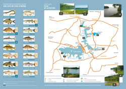 Plaquette de promotion du loisir pêche sur les Lacs de l'Eau d'Heure