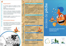 Brochure de promotion des écoles de pêche et des stages de pêche