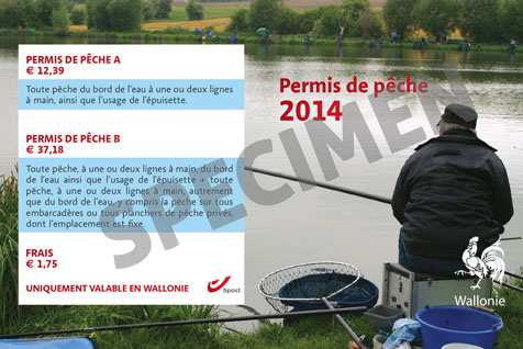 Permis de pêche de la Région wallonne