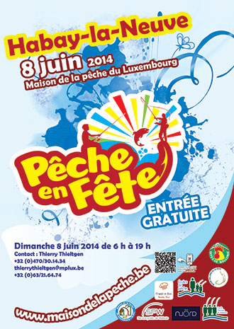 Affiche de l'événement Pêche en Fête 2014 à Habay-la-Neuve