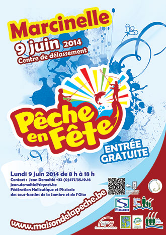 Affiche de l'événement Pêche en Fête 2014 à Marcinelle