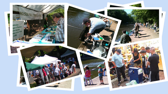 Compilation de photos de l'édition 2012 de Pêche en fête à Marcinelle